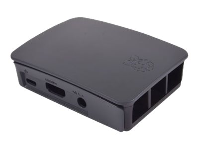 Raspberry Pi Originalgehäuse Typ B3 für Raspberry Pi 3 Model B Schwarz/Grau