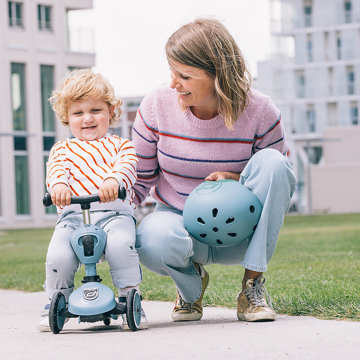 Scoot & Ride 96271 Dreiradroller für Kinder Blau
