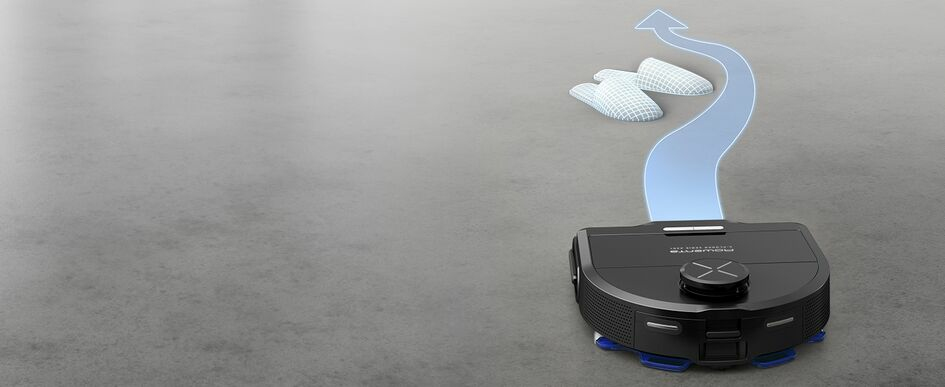 Rowenta X-Plorer Serie 220 Saugroboter RR9465WH mit Lasernavigation und Wischfunktion Schwarz