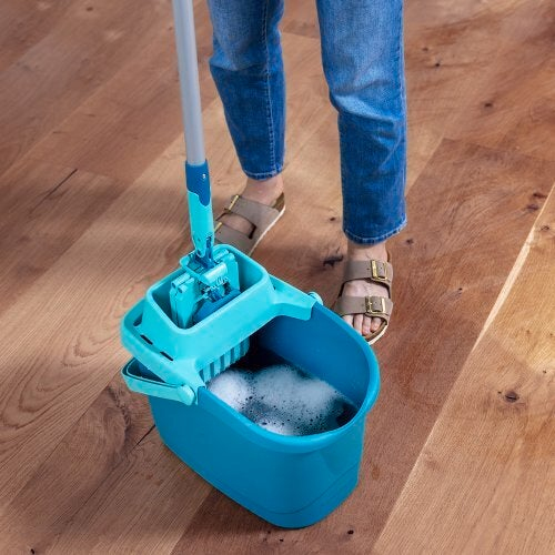 Leifheit Power Clean 55510 Wischmopp- und Eimerset Grün