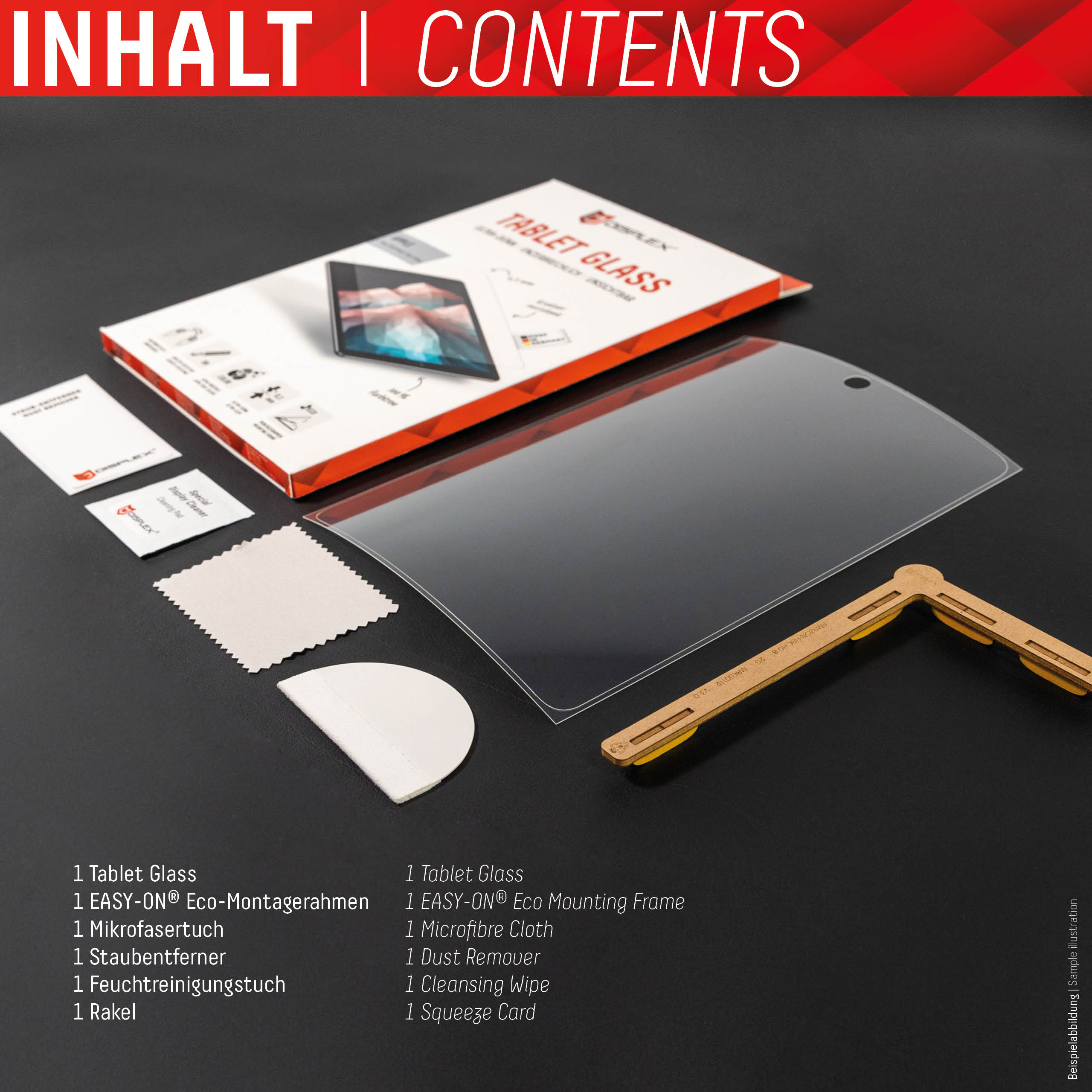 Displex Tablet Glass Bildschirmschutz für iPad 10,9" (10. Generation 2022) Durchsichtig