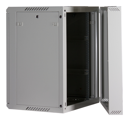 Rockstable RS19-6615W 19" Wandschrank 15HE Glastür Weiß