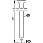 BeA Rundkopfnagel R20 3,1x90mm in Streifen blk/glatt VE=3000Stk (Pack mit 3000 St) (10400054)