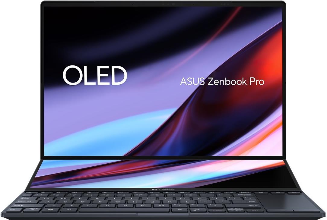 ASUS Zenbook 14 Pro Duo OLED UX8402VU-P1082W - 14,5" WQXGA+ OLED, Intel Core i9-13900H, 32GB RAM, 1TB SSD, RTX 4050, Windows 11 (90NB10X2-M00570)