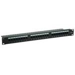 VALUE Kat. 6 / Class E 48,30cm (19")-Patchpanel, 24P, ungeschirmt, schwarz (26.99.0362)