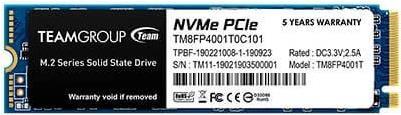 Team Group SSD M.2 1TB Team MP34 NVMe 2280 PCIe3.0x4,NVMe1.3,RW3000/2600MBs (TM8FP4001T0C101)
