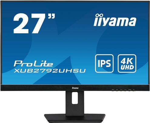 iiyama ProLite XUB2792UHSU-B5 Computerbildschirm 68,6 cm (27" ) 3840 x 2160 Pixel 4K Ultra HD LED Schwarz [Energieklasse F] (XUB2792UHSU-B5)