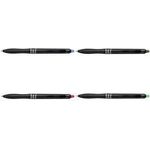 PILOT Tintenroller FRIXION BALL PLUS 07, schwarz mit Druckmechanik, besteht aus 82% recyceltem Plastik, - 1 Stück (PUJ669699)