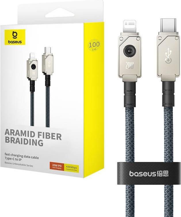 Schnellladekabel Baseus USB-C zu IP, 20A 1M (blau) (P10355803221-00)