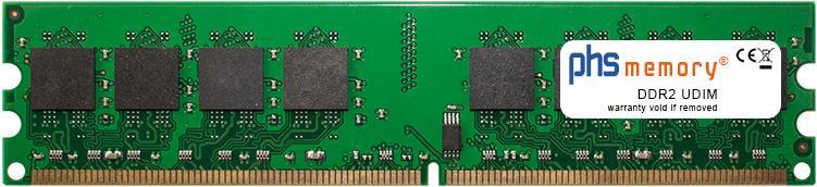 PHS-MEMORY 2GB RAM Speicher für Gigabyte GA-MA69GM-S2H (rev. 2.3) DDR2 UDIMM 667MHz PC2-5300U (SP183