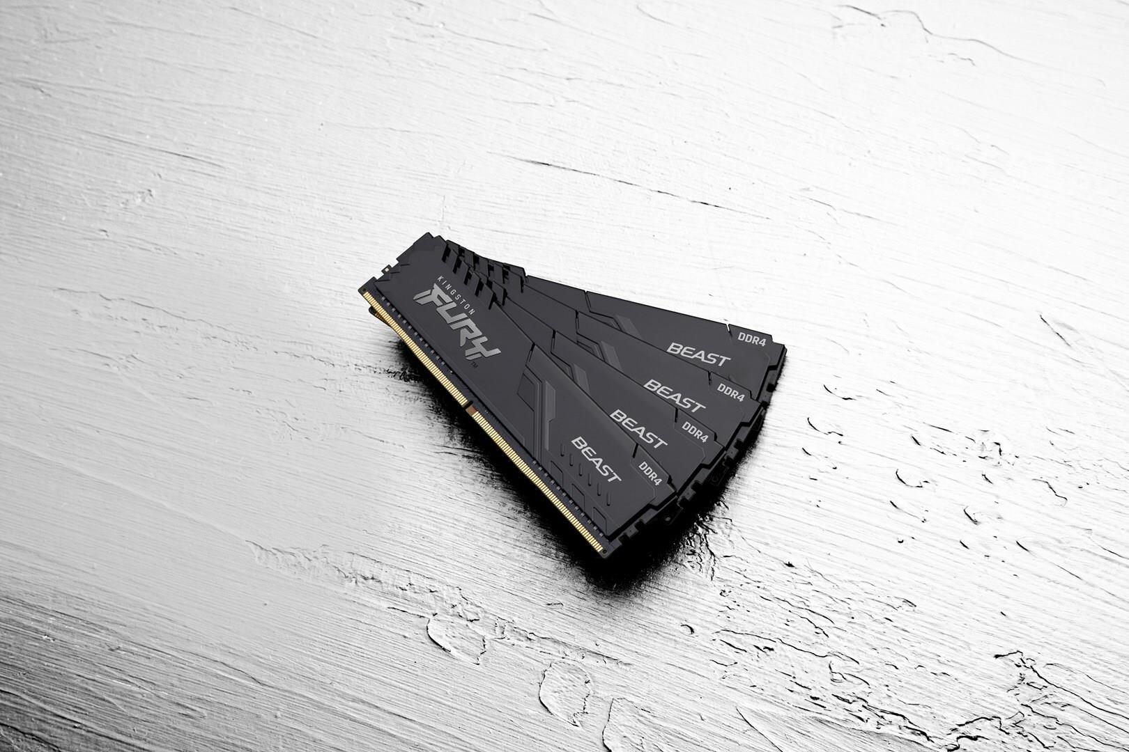 Kingston FURY Beast 8 GB RAM DDR4 3200 MHz CL16 DIMM Schwarz