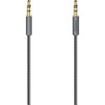 Hama Audio-Kabel Elite, 3,5-mm-Klinken-St. - St., Metall, vergoldet, 0,75 m (00200508)