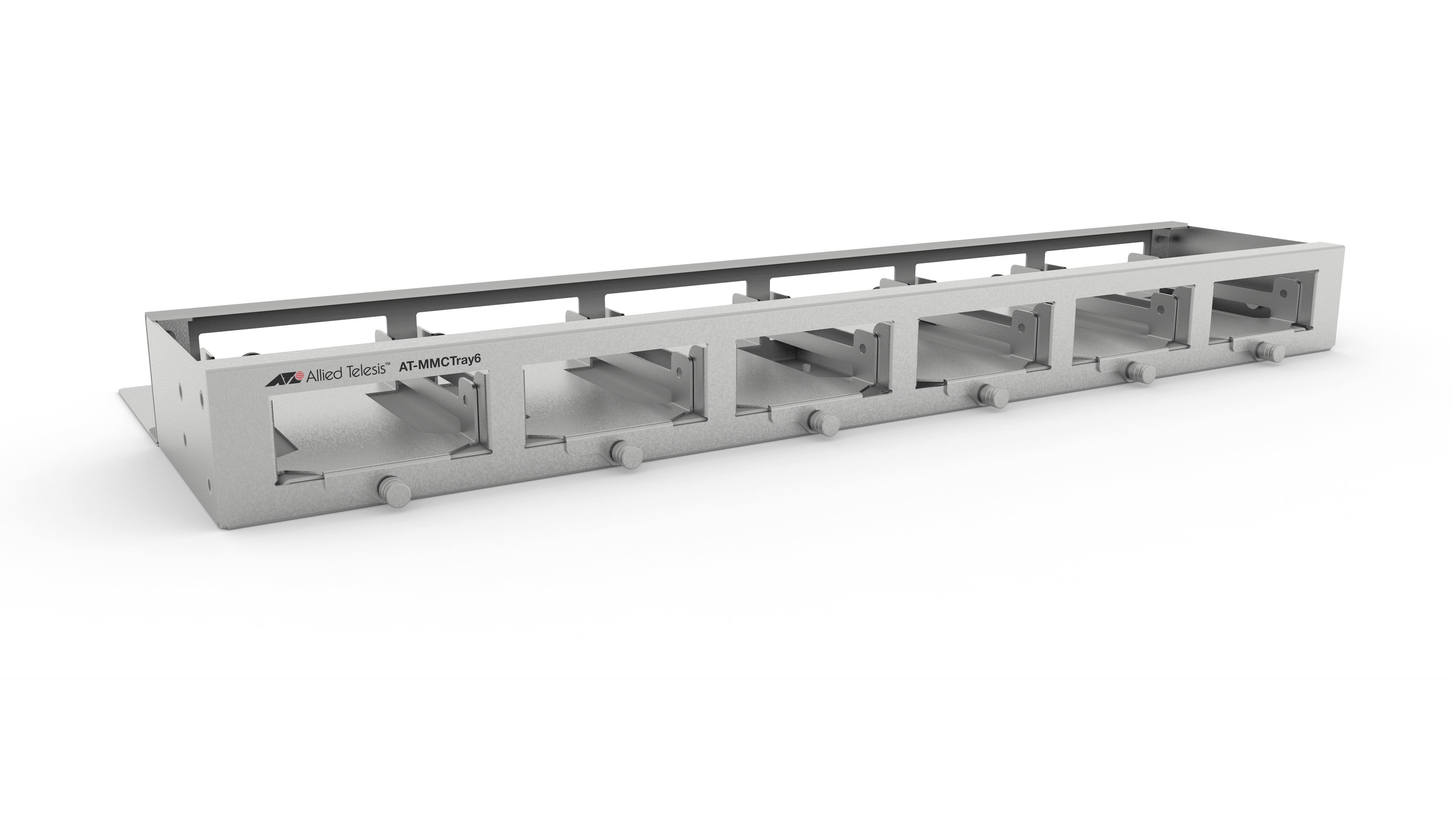 Allied Telesis MMC Series AT-MMCTRAY6 1HE Rack Mounting Tray für bis zu 6 MMC Module Grau