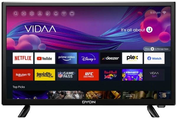 Dyon Smart 24 VX LED-TV 24" HD Ready Smart-TV WLAN Schwarz