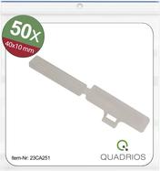 Quadrios 23CA251 23CA251 Zeichenträger Montage-Art: Kabelbinder Beschriftungsfläche: 9.5 x 41 mm Transparent Anzahl Markierer: 50 50 St. (23CA251)