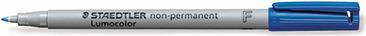 STAEDTLER Lumocolor NonPermanent-Marker 316F, blau Strichstärke: 0,6 mm (fein), Rundspitze, wasserlöslich (316-3)