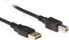 ACT USB 2.0 - 0.5m USB Kabel 0,5 m USB A USB B Schwarz (SB2398)