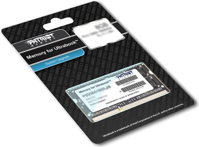 Patriot Memory for Ultrabook 8 GB DDR3 SO-DIMM PC3-12800 CL11