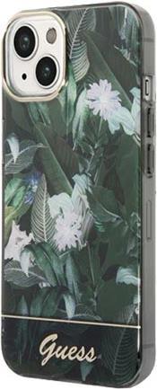 GUESS Hard Cover Jungle Collection Green, for iPhone 14, GUHCP14MHGJGHA (GUHCP14SHGJGHA)