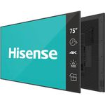 Hisense 75DM66D Signage-Display 190,5 cm (75") LED WLAN 500 cd/m² 4K Ultra HD Schwarz Eingebauter Prozessor Android 11 24/7 (75DM66D)