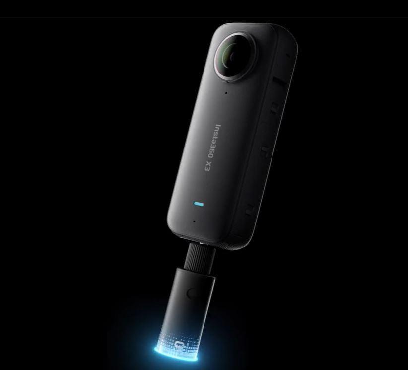 Insta360 X3 360°-Action-Kamera 72 MP 5K Ultra HD WLAN Schwarz