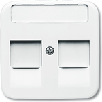 Busch Jaeger 1753-0-8030 Wandplatte/Schalterabdeckung Weiß (1753-0-8030)