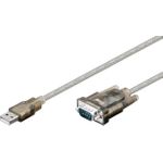Wentronic Goobay USB seriell RS232 Konverter, 1.5 m - USB 2.0-Stecker (Typ A) > D-SUB/RS-232-Stecker (9-polig) (68875)