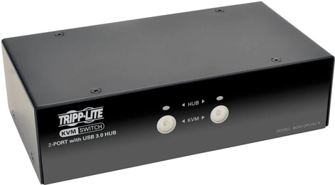 Eaton Tripp Lite series 2-Port DisplayPort KVM Switch w/Audio, Cables and USB3.0 SuperSpeed Hub (B004-DPUA2-K)