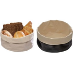 APS Brottasche, Durchmesser: 200 mm, hellbeige /schwarz aus Baumwolle, maschinenwaschbar bis 30 Grad, umgekrempelt - 1 Stück (30351)