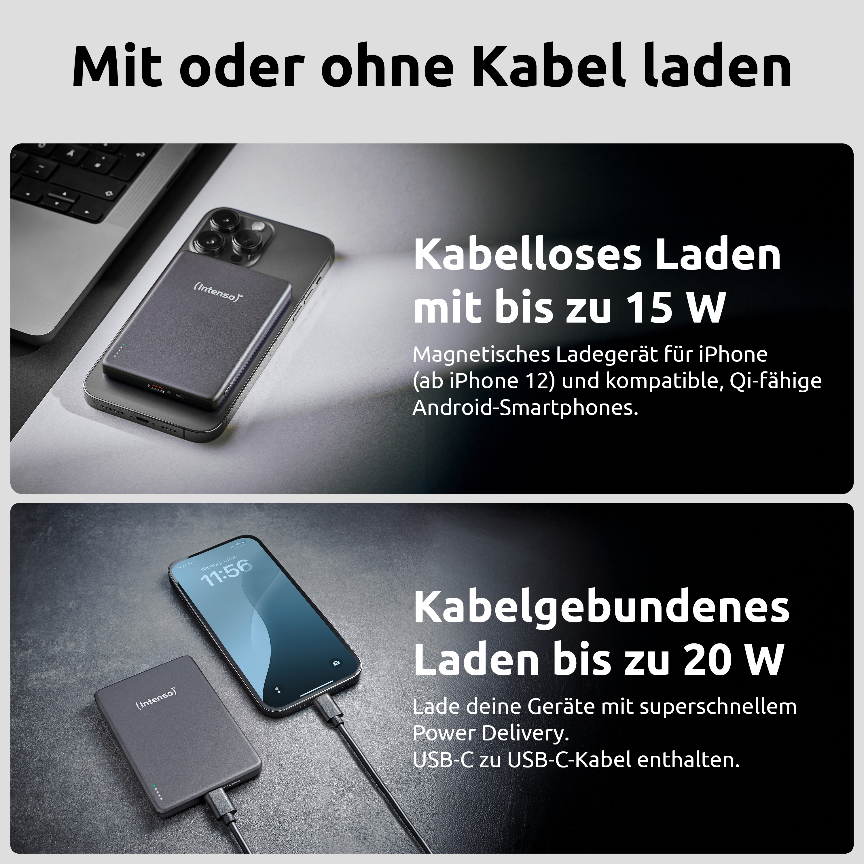 Intenso MW5000 Powerbank 5000 mAh Grau