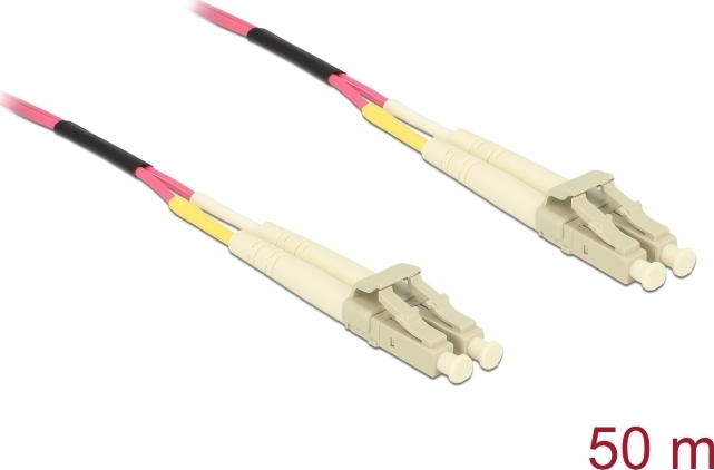 Delock Kabel Lichtwellenleiter LC Duplex Multimode OM4 50 m (80155)