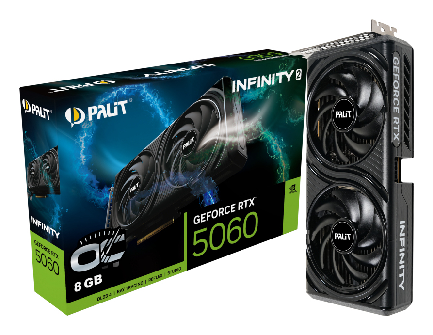 Palit Infinity 2 OC GeForce RTX 5060 8 GB GDDR7 Schwarz