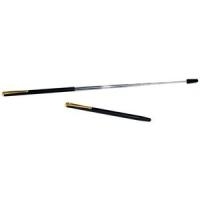 Wedo Zeigestab, teleskopartig auf 64 cm Gesamtlänge ausziehbar, Schwarz/Verchromt mit goldfarbigem Clip. Länge 12, 6 cm (236 61)