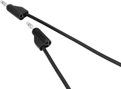 VOLTCRAFT MSB-100 sw 1m Messleitung Stecker 4 mm Stecker 4 mm 1 m Schwarz 1 St. (VC-15443090)