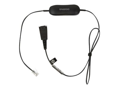 Jabra GN1216 Headset-Kabel 2 m Quick Disconnect RJ-9 Schwarz