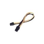 Silverstone 6-Pin-PCIe zu 6-Pin-PCIe Kabel 250mm - schwarz/gold (SST-PP07-IDE6BG)