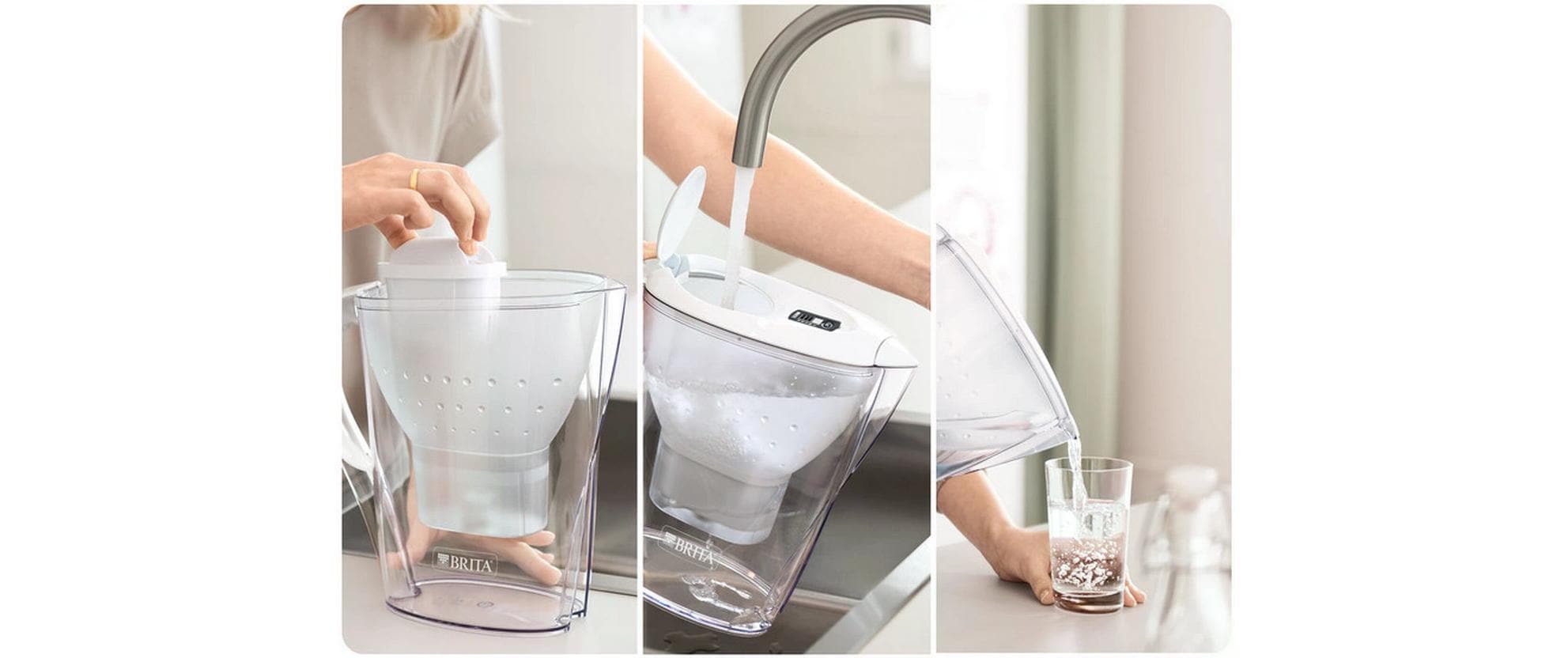 Brita Marella Tischwasserfilter inkl. 12 Filter Blau
