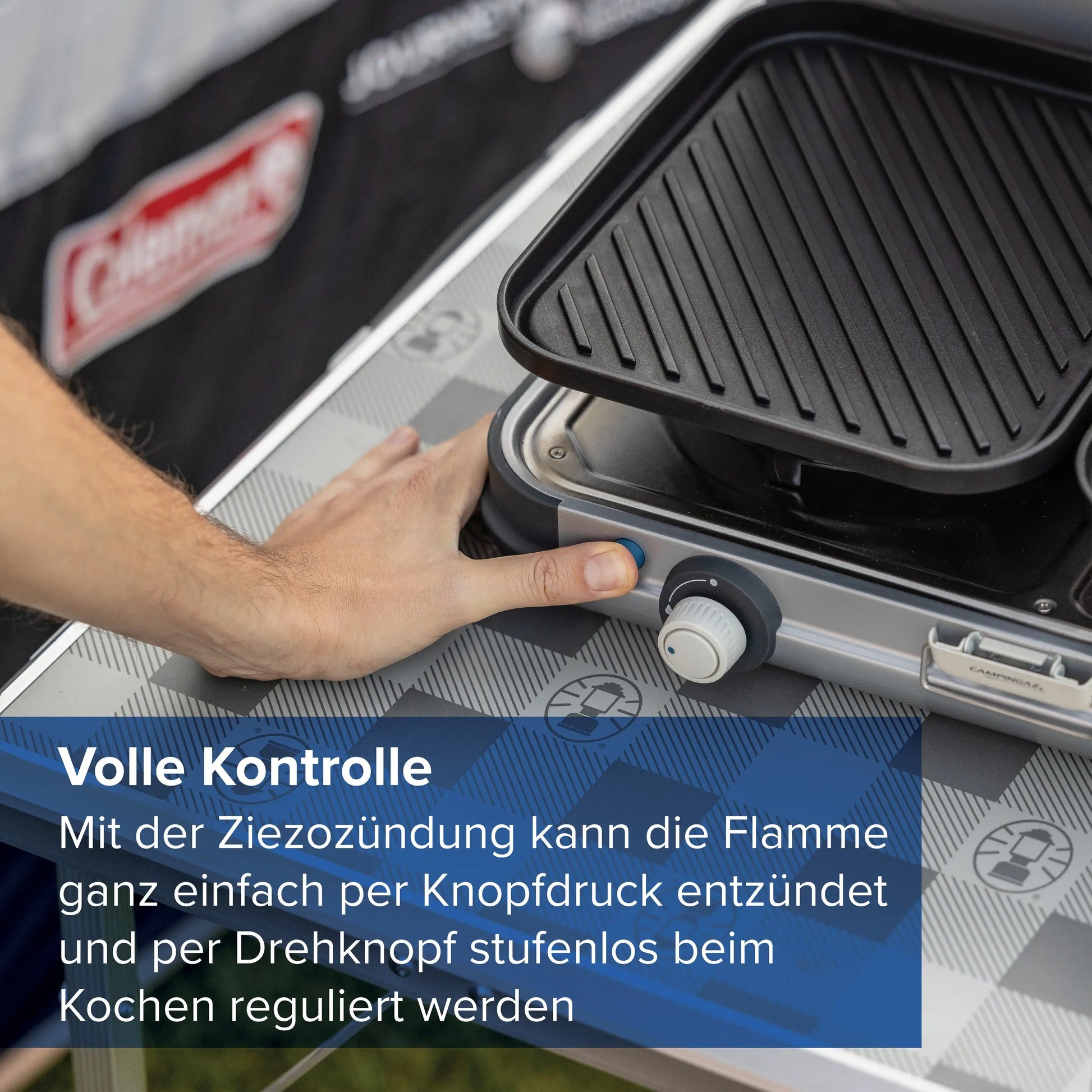 Campingaz Camping Kitchen 2 Grill & Go Caravan 2-Brenner-Kocher 4 kW