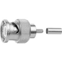 Telegärtner BNC-Kabelstecker Crimp G40 75 Ohm, crimp/crimp, Professional, A0207, G40 (1.2/4.9)  - 5 Stück (J01002A0010)