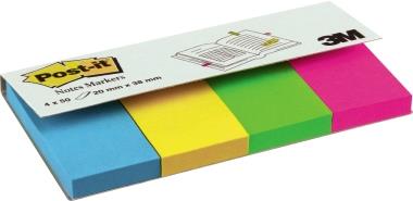 3M Post-it Notes Markers im Etui, Ultrafarben, 4 x 50 Blatt (670-4U)