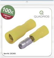 Quadrios 23C493 Rundstecker 4 mm² 6 mm² Gelb 100 St. (23C493)