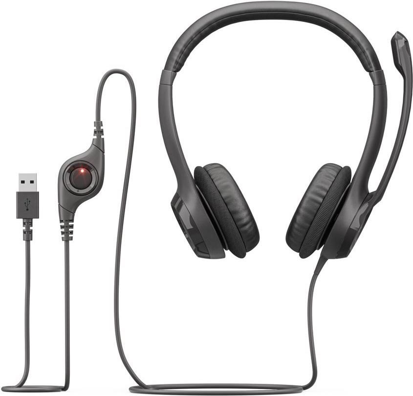 Logitech USB Headset H390 On-Ear Schwarz