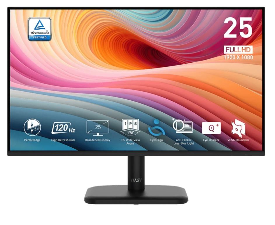 MSI PRO MP251LDE E2 LED-Monitor 24.5" (62cm) IPS 120Hz HDMI (9S6-3PD2CM-035)