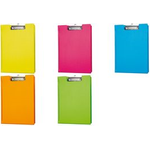 MAUL Klemmbrett-Mappe mit Folienüberzug, DIN A4, pink Platte aus Karton mit Folienüberzug, Innentasche im Deckel, - 1 Stück (2339222)