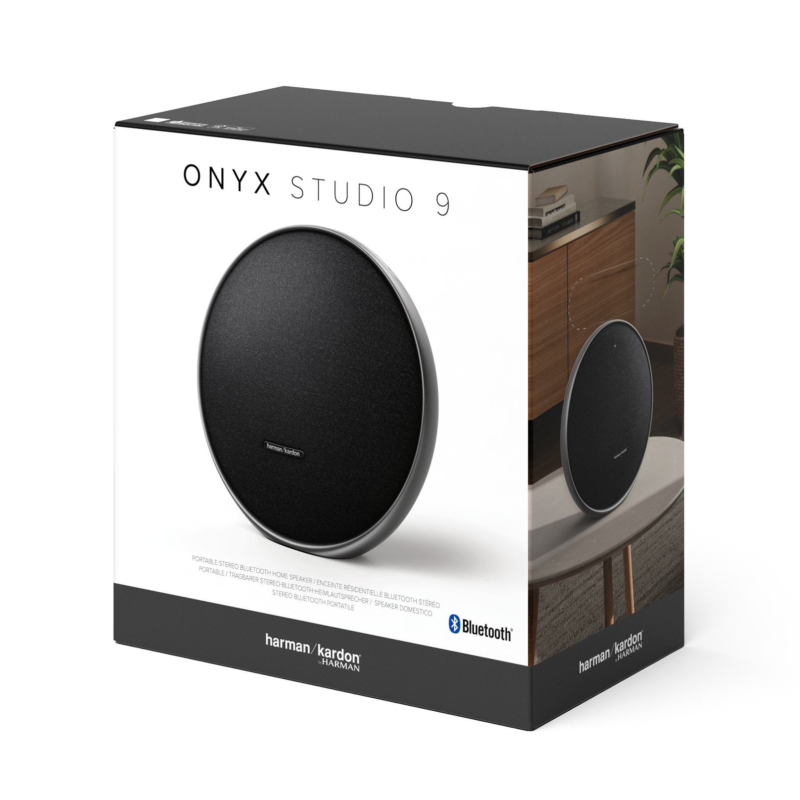 Harman/Kardon Onyx Studio 9 Tragbarer Bluetooth-Stereo-Lautsprecher Schwarz