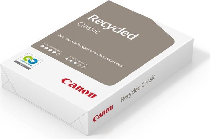 Canon Recycled Classic. Empfohlene Nutzung: Laser-/Inkjet-Druck, Papiergröße: A3 (297x420 mm), Blätter pro Packung: 500 Blätter (99814553)