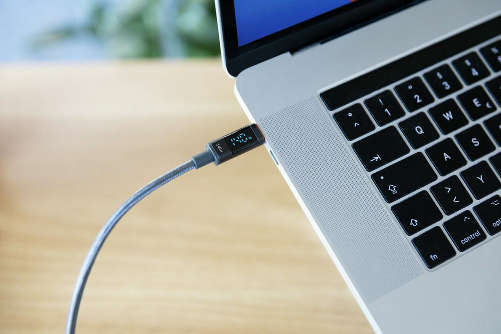 Ansmann USB-C auf USB-C Ladekabel 140W 1,2 m Anthrazit