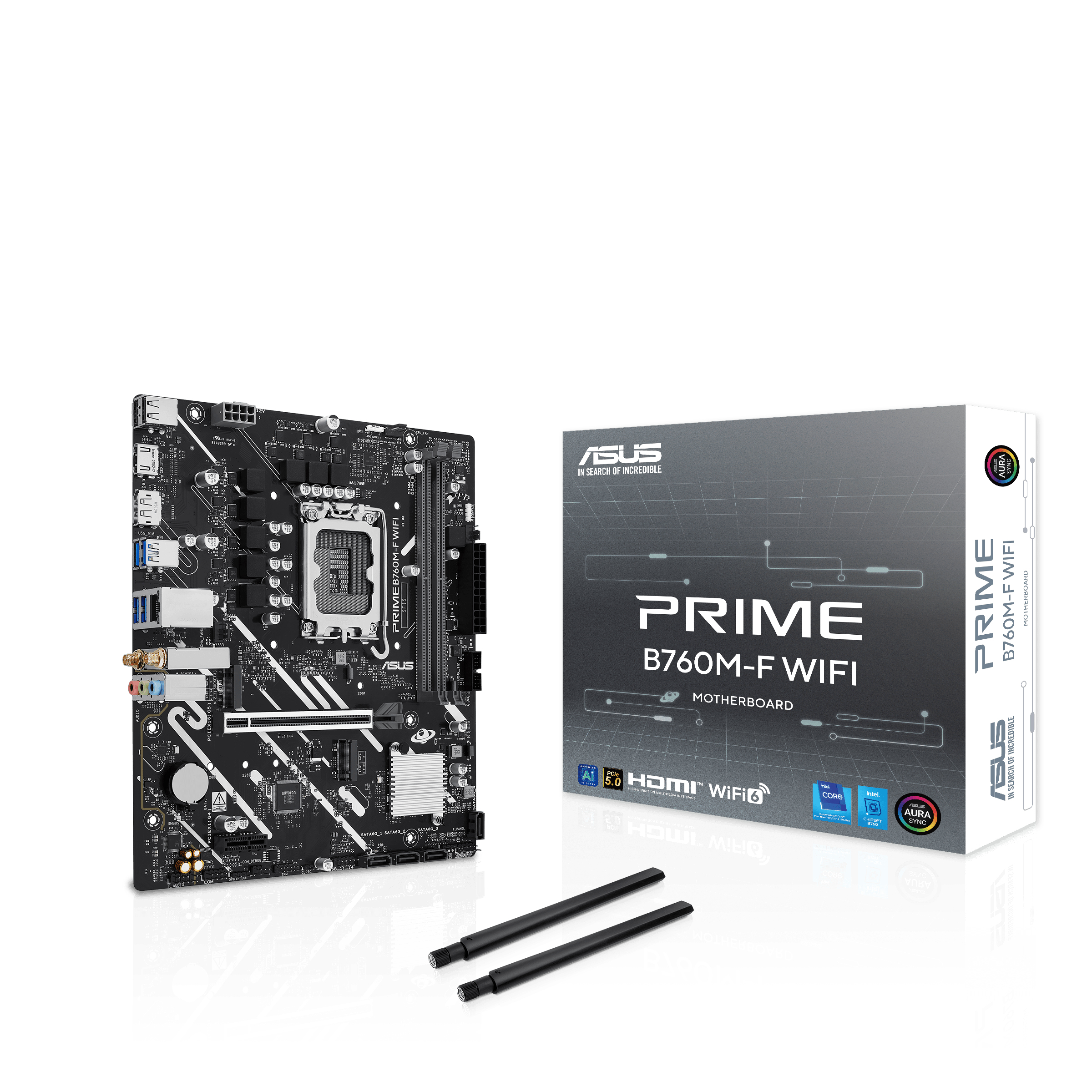 ASUS PRIME B760M-F WIFI Mainboard Micro ATX LGA1700 Intel B760 DDR5