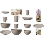 GastroMax Teller flach BIO, Durchmesser: 250 mm, grau Maße: (B)250 x (T)250 x (H)20 mm, Material: PE-HD, - 1 Stück (166770)