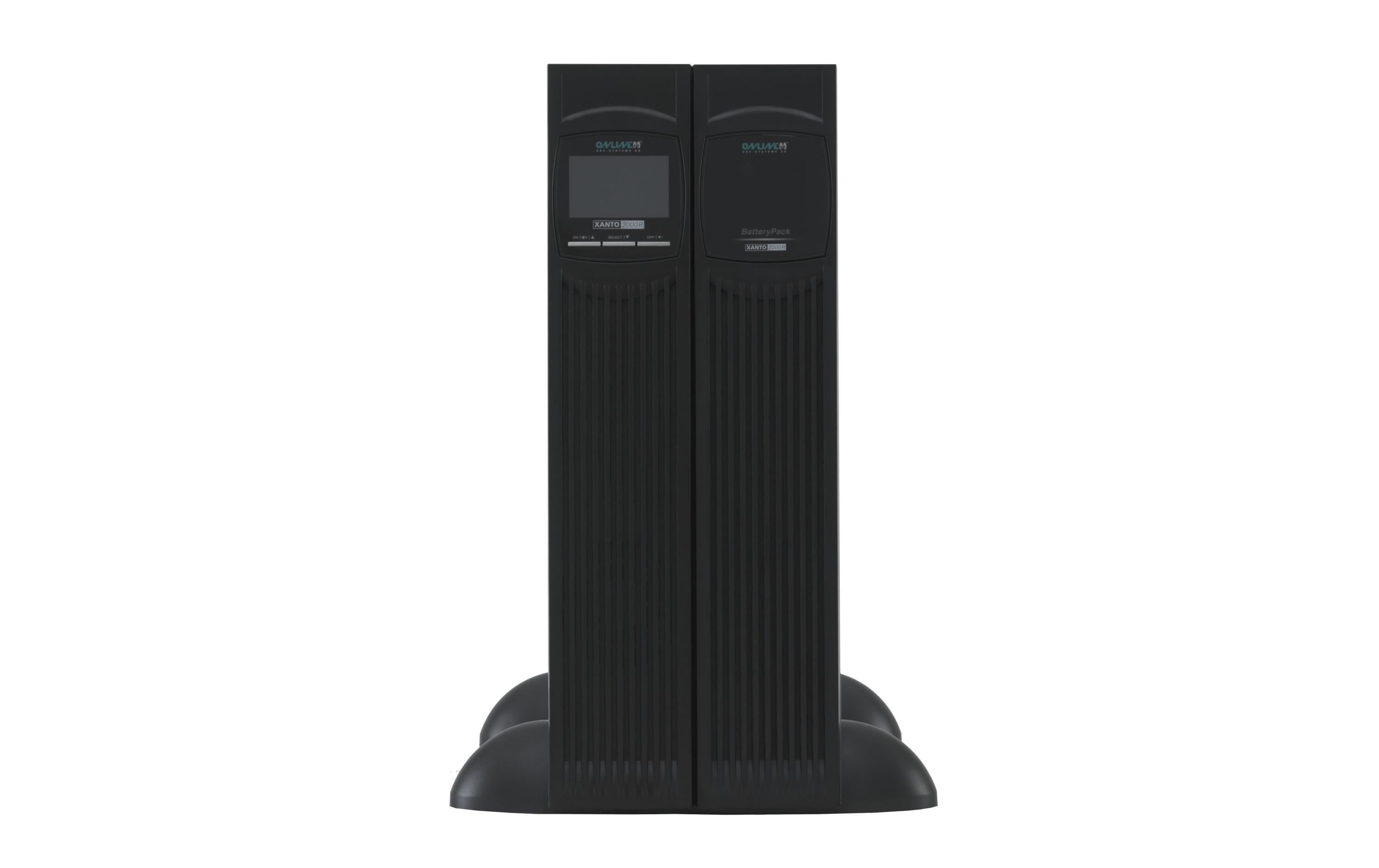 Online USV XANTO 2000R 2000 VA 2000 W Online-Doppelwandler 19" 2U Schwarz